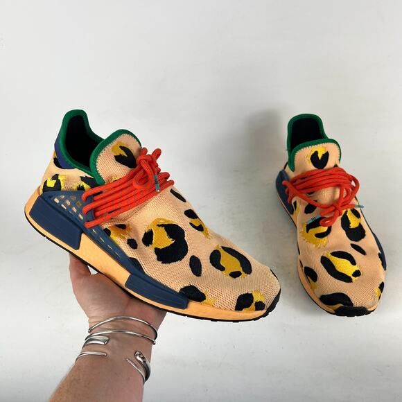 Adidas HU NMD Running Shoes Men's 11 Leopard Print Athletic Sneakers HP3221 - Picture 1 of 10